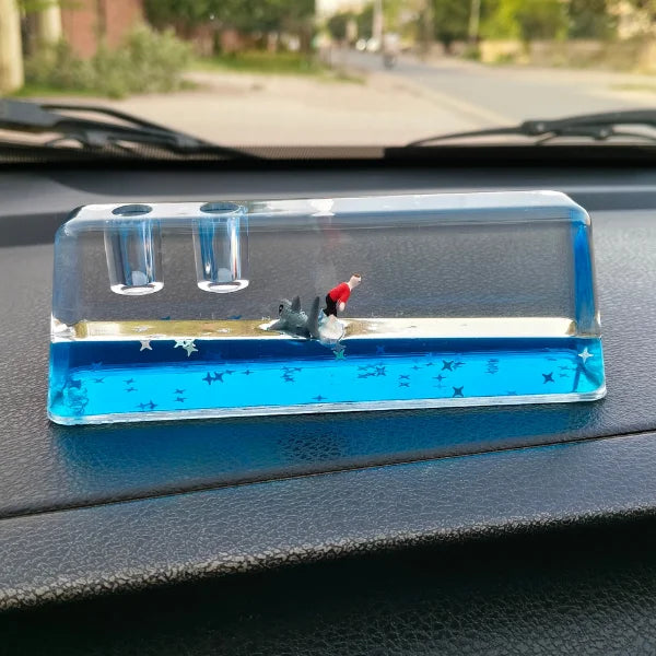 Car Dashboard Decoration Glass Ocean