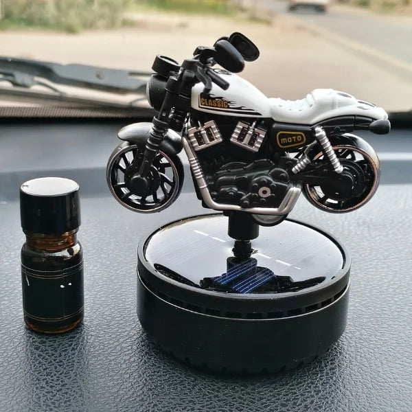 Car Dashboard Solar Air Freshener Harley Davidson with Refill Perfume