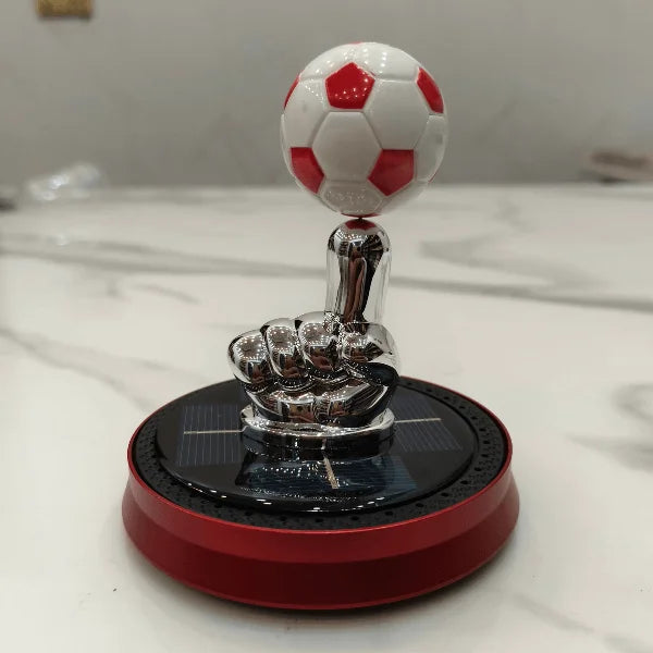 Car Dashboard Solar Air Freshener Football with Refill Perfume