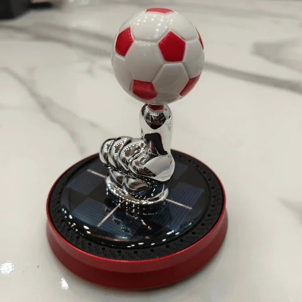 Car Dashboard Solar Air Freshener Football with Refill Perfume