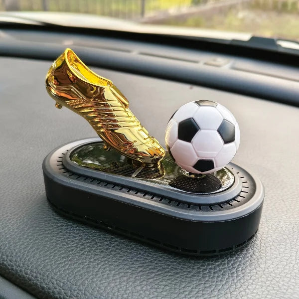 Car Dashboard Solar Air Freshener Soccer with Refill Perfume