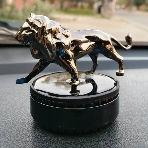 Car Dashboard Solar Air Freshener Lion with Refill Perfume