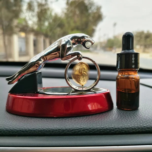 Car Dashboard Solar Air Freshener Lion with Refill Perfume