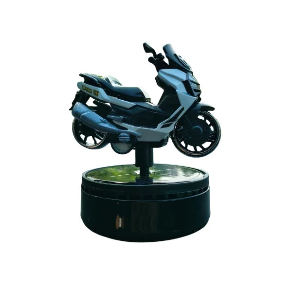 Car Dashboard Solar Air Freshener Scooty with Refill Perfume