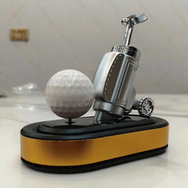 Car Dashboard Solar Air Freshener Golf Ball & Stick with Refill Perfume