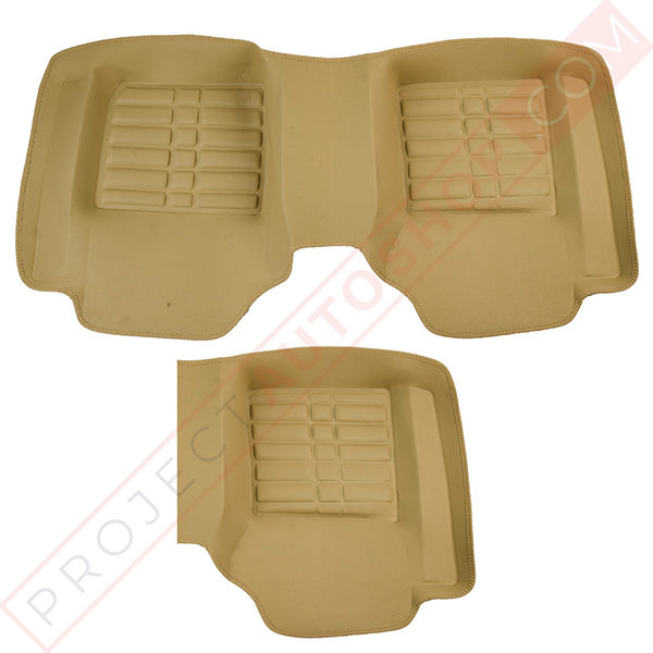 Honda Civic 5D Floor Mats Beige 2013-2016 Models