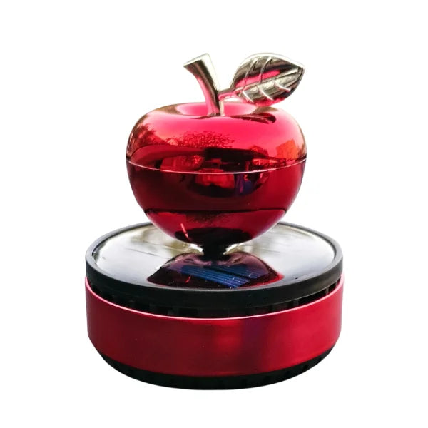 Car Dashboard Solar Air Freshener Apple with Refill Perfume