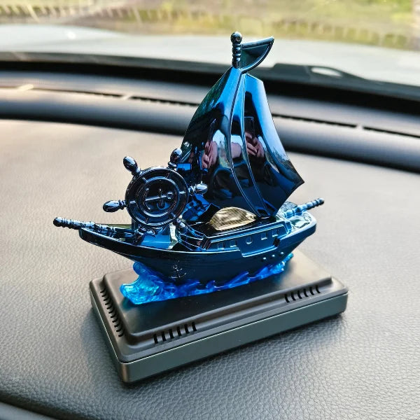 Car Dashboard Solar Air Freshener Ship with Refill Perfume