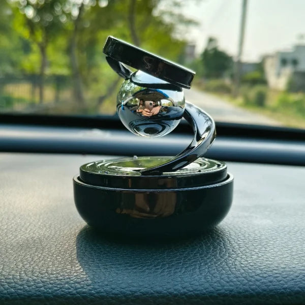 Car Dashboard Solar Air Freshener with Refill Perfume