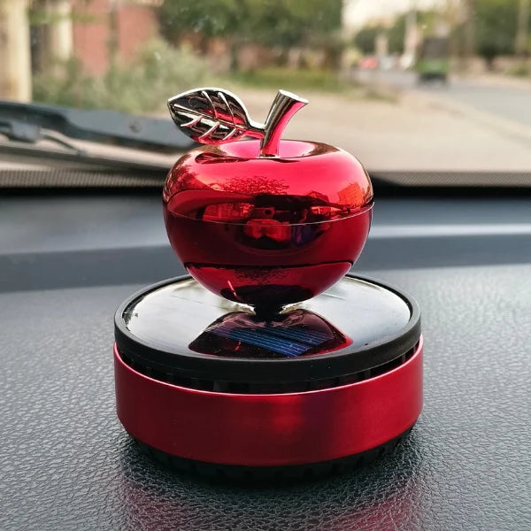 Car Dashboard Solar Air Freshener Apple with Refill Perfume