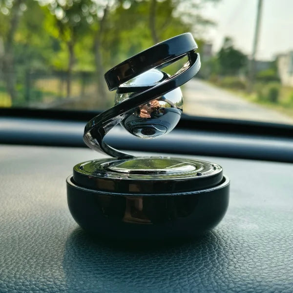 Car Dashboard Solar Air Freshener with Refill Perfume