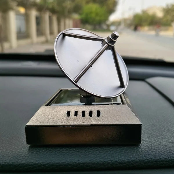 Car Dashboard Solar Air Freshener with Refill Perfume