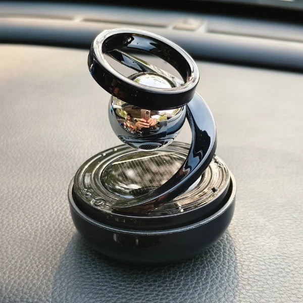 Car Dashboard Solar Air Freshener with Refill Perfume