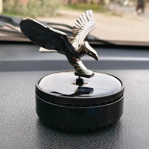 Car Dashboard Solar Air Freshener Eagle with Refill Perfume