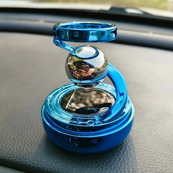 Car Dashboard Solar Air Freshener with Refill Perfume