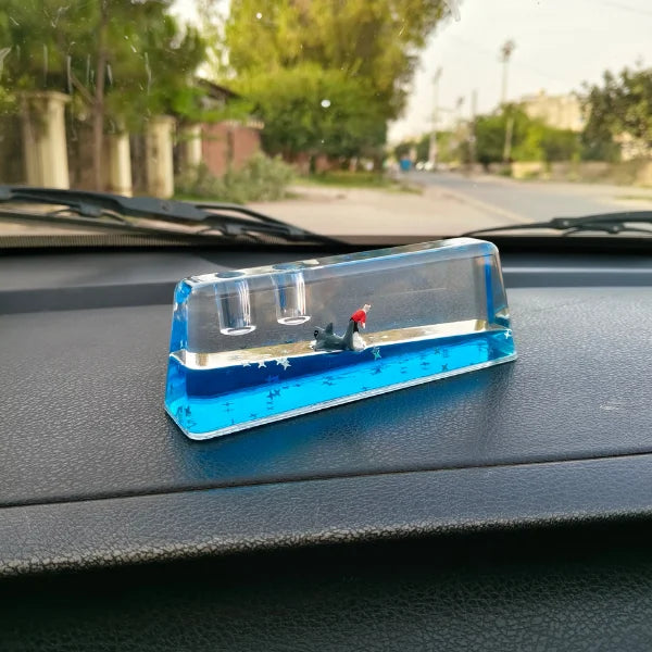 Car Dashboard Decoration Glass Ocean