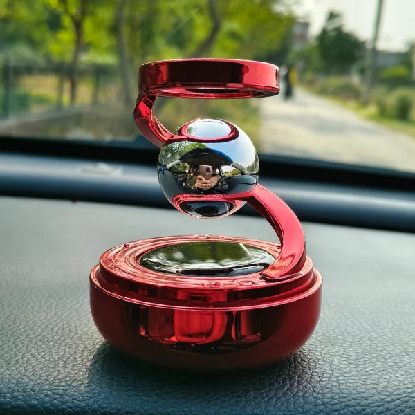Car Dashboard Solar Air Freshener with Refill Perfume