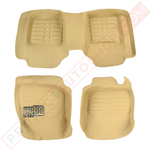 Honda Civic 5D Floor Mats Beige 2016-2022 Models