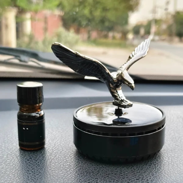Car Dashboard Solar Air Freshener Eagle with Refill Perfume