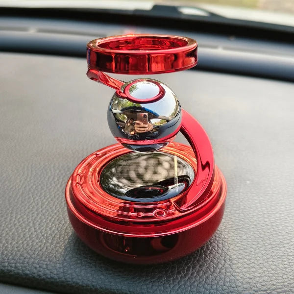 Car Dashboard Solar Air Freshener with Refill Perfume