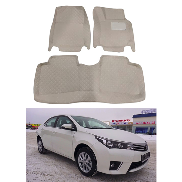 Toyota Corolla 6D Car Floor Mat Beige 2015-2020