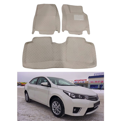 Toyota Corolla 6D Car Floor Mat Beige 2015-2020