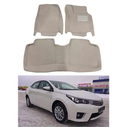 Toyota Corolla 6D Car Floor Mat Beige 2015-2020