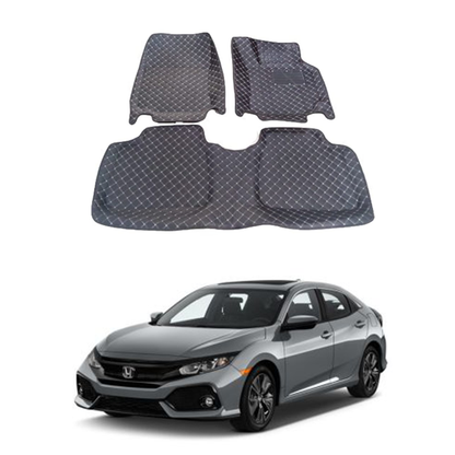 Honda Civic 6D Car Floor Mat Black 2016-2022 Models
