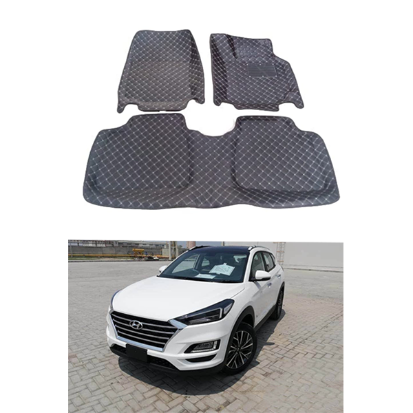 Hyundai Tucson 6D Car Floor Mat Grey For All Models