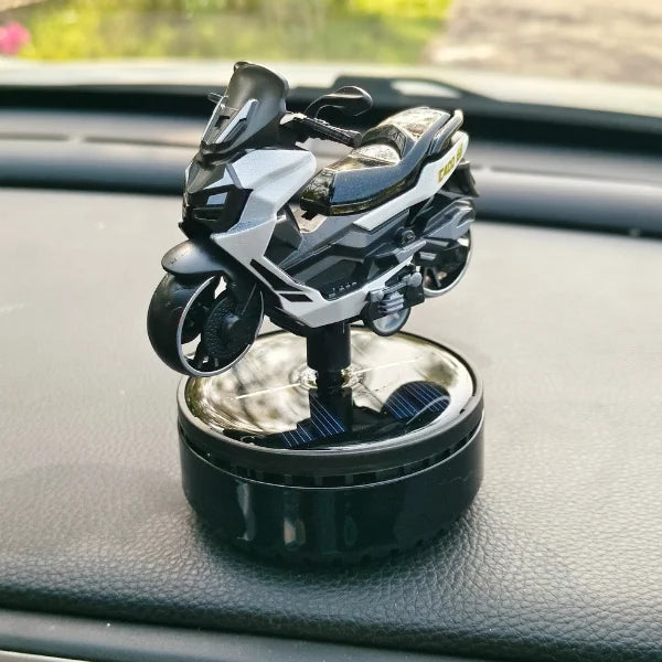 Car Dashboard Solar Air Freshener Scooty with Refill Perfume