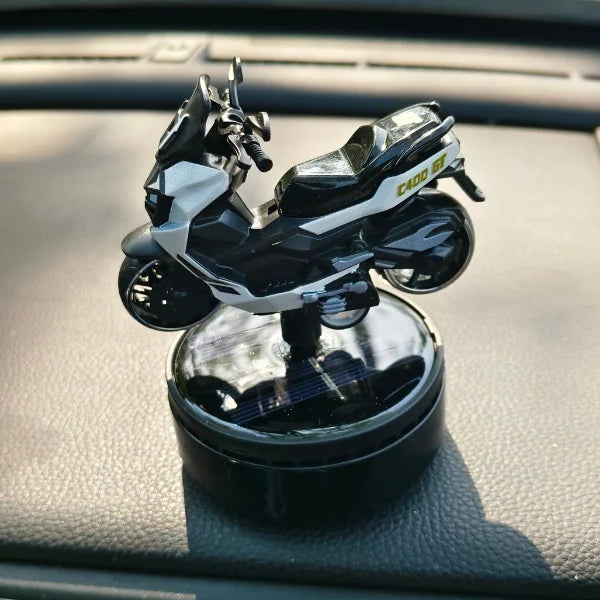 Car Dashboard Solar Air Freshener Scooty with Refill Perfume