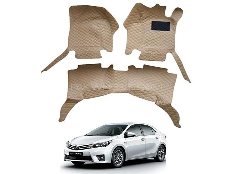 Toyota Corolla 7D Car Floor Mats Beige 2015 Onward