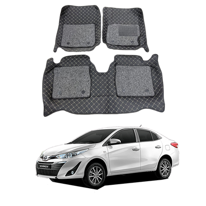 Toyota Yaris 8D Car Floor Mat Black 2020-2022 Models