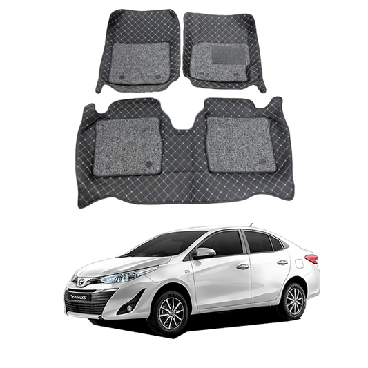 Toyota Yaris 8D Car Floor Mat Black 2020-2022 Models
