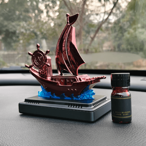 Car Dashboard Solar Air Freshener Ship with Refill Perfume