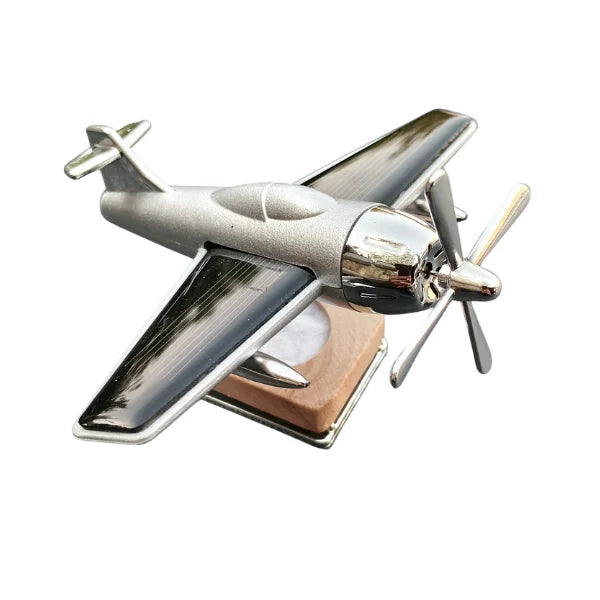 Car Dashboard Solar Air Freshener Aeroplane with Refill Perfume