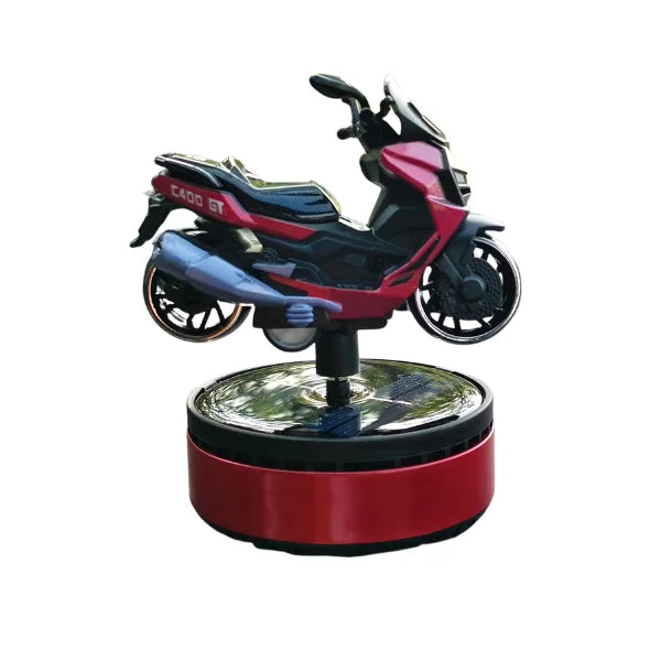 Car Dashboard Solar Air Freshener Scooty with Refill Perfume