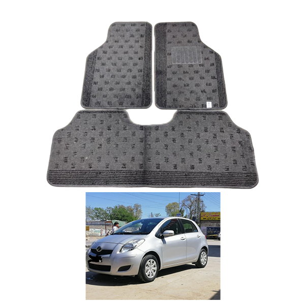 Toyota Vitz Grey Carpet Mat 2007-2013 Car Models