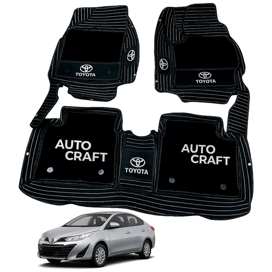 Toyota Yaris 10D Floor Mats | 3 Pcs | Yaris Best Floor Mats | Yaris 10D Floor