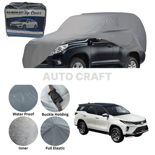 Toyota Fortuner Anti Scratch Water Resistant PVC Cotton Top Cover