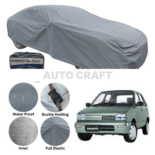 Suzuki Mehran Anti Scratch Water Resistant PVC Cotton Top Cover