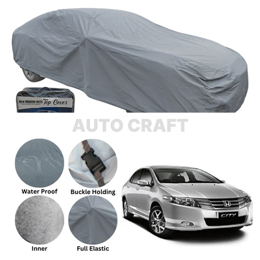 Honda City Anti Scratch Water Resistant PVC Cotton Top Cover | Model 2009 - 2020