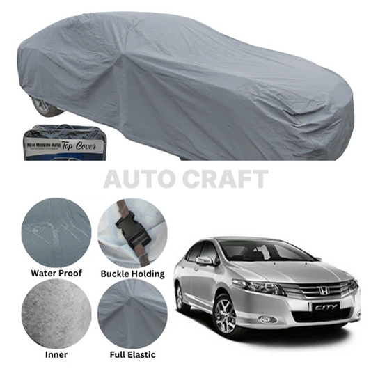 Honda City Anti Scratch Water Resistant PVC Cotton Top Cover | Model 2009 - 2020