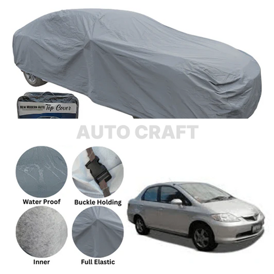 Honda City Anti Scratch Water Resistant PVC Cotton Top Cover | Model 2003 - 2008