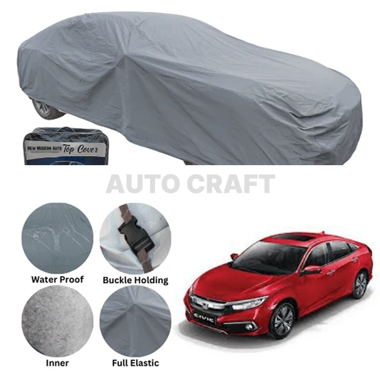 Honda Civic Anti Scratch Water Resistant PVC Cotton Top Cover | Model 2016 - 2021