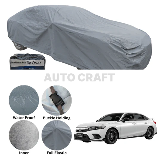 Honda Civic Anti Scratch Water Resistant PVC Cotton Top Cover | Model 2022 - 2024