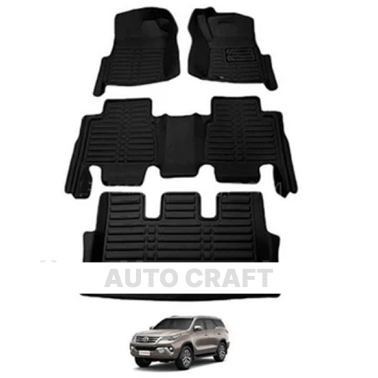 Toyota Fortuner 5D Floor Mats | Fortuner Best Floor Mats | Fortuner 5D Floor