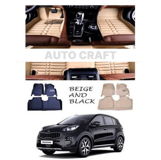 KIA Sportage 5D Floor Mats | 3 Pcs | Sportage Best Floor Mats | Sportage 5D Floor