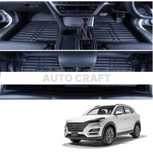Hyundai Tucson 5D Floor Mats | 3 Pcs | Hyundai Best Floor Mats | Hyundai 5D Floor