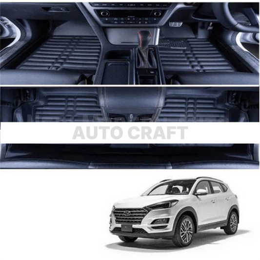 Hyundai Tucson 5D Floor Mats | 3 Pcs | Hyundai Best Floor Mats | Hyundai 5D Floor
